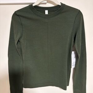Athleta Olive Long Sleeve Tee